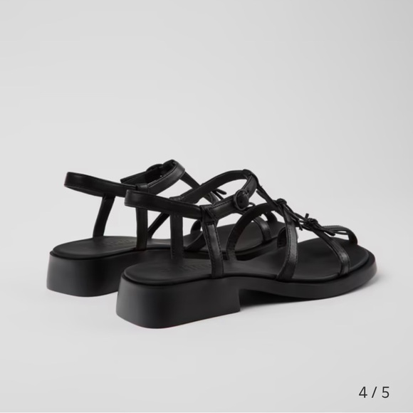 Camper Women's Black Strappy Sandals - Picture 5 of 6